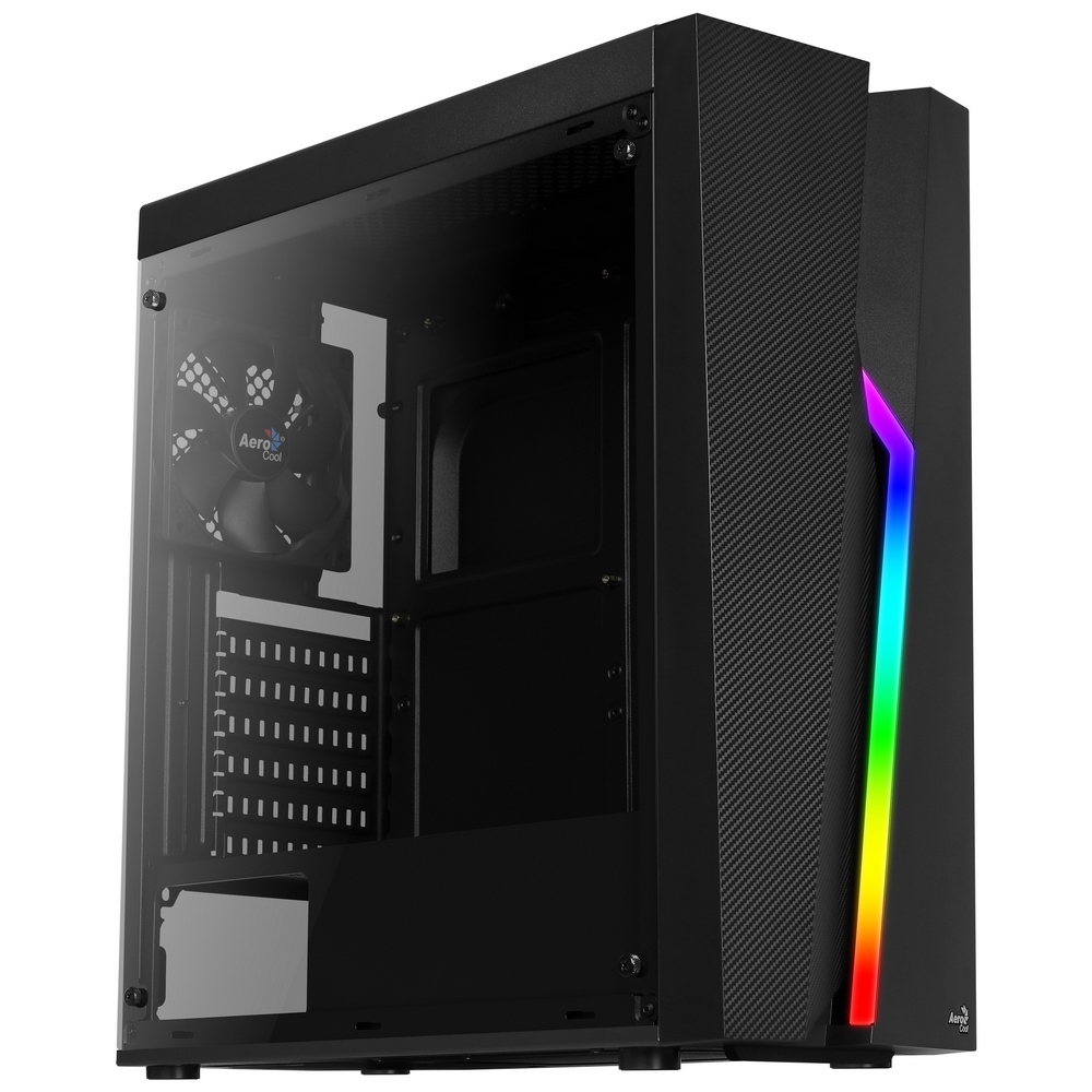 Aerocool Bolt, Midi Tower, Pc, Acrílico, Preto, A.