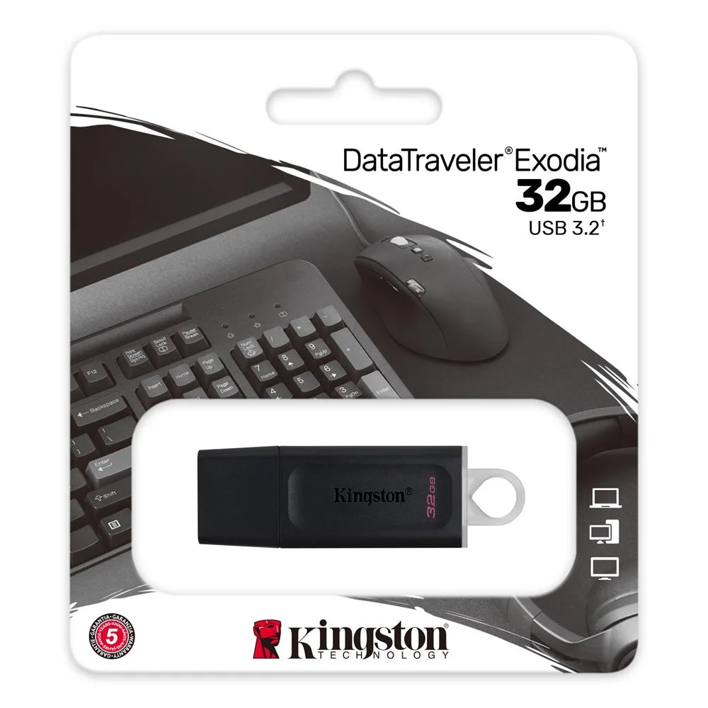Pendrive Kingston Dtx/32gb Preto Cinzento 32 Gb 