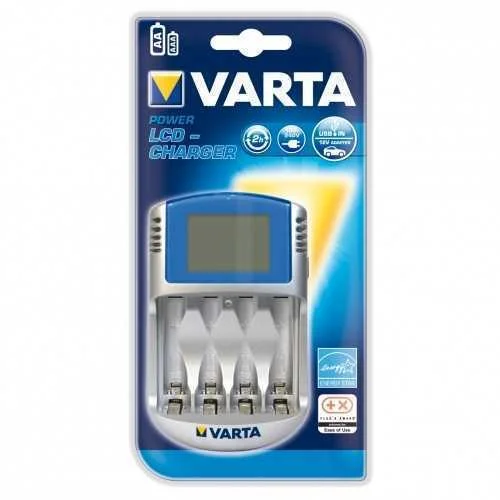 Carregador Varta Sem Pilhas Lcd 220v, 12v e Usb