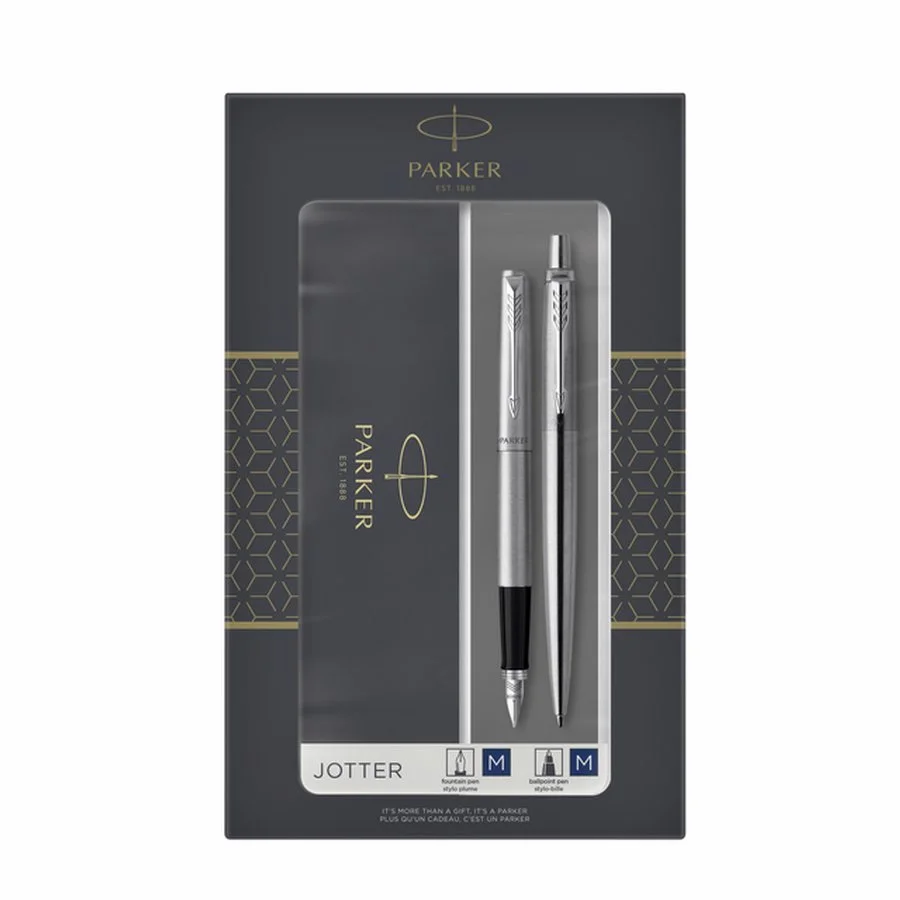 Parker Jotter Acero Inoxidable Cc Duoset Incl. Gr.