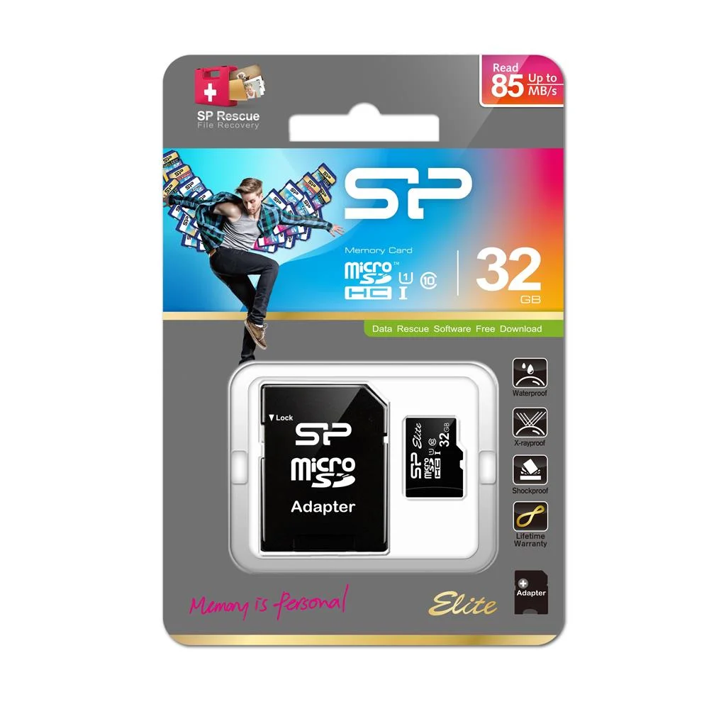 Silicon Power Elite Memory Card 32 Gb Microsdhc C.
