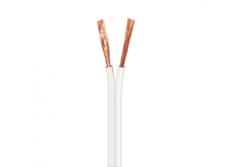 Cable para Altavoz 2x2.5mm, Blanco Polarizado 100m