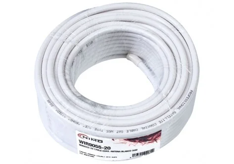 Cabo Coaxial De Antena Branco 20m