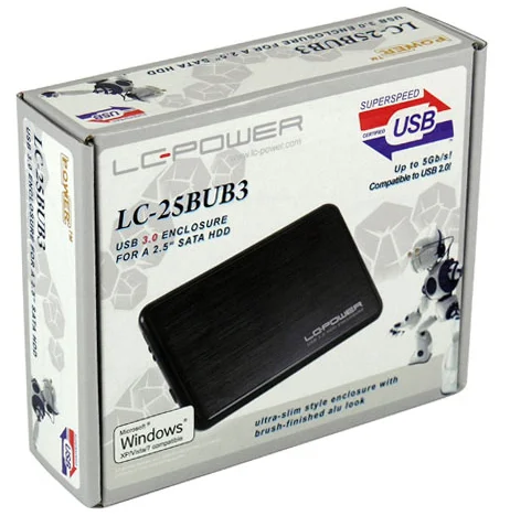 Caixa P/ Disco Lc-25bub3 2.5" Sata - Lc-Power