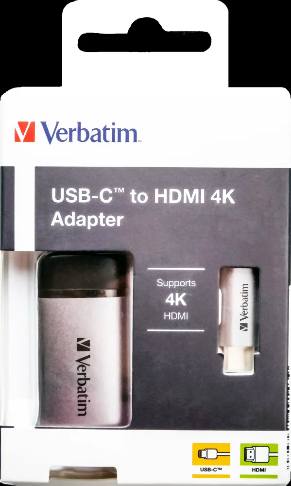Adaptador Verbatim Usb-C Hdmi 4k Usb 3.1 Gen 1 10
