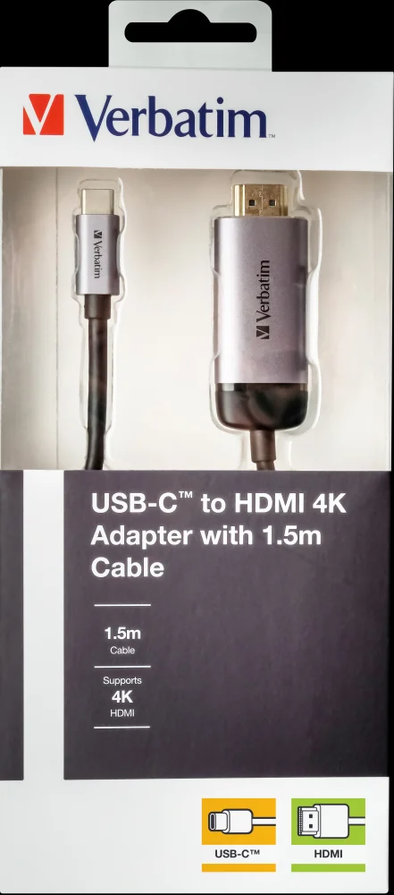 Verbatim Cabo Adaptador Usb-C para Hdmi Aluminio .