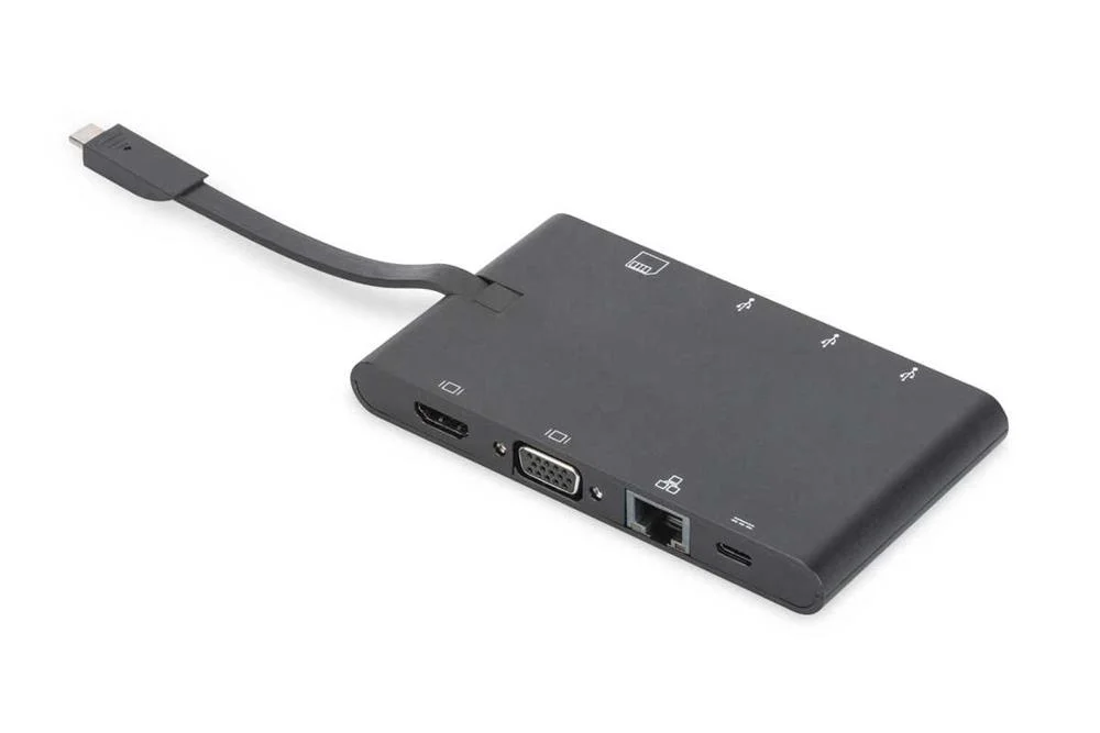DIGITUS Uni Dock. Estado. 2xUSB-C 2xVídeo 2xUSB3 R