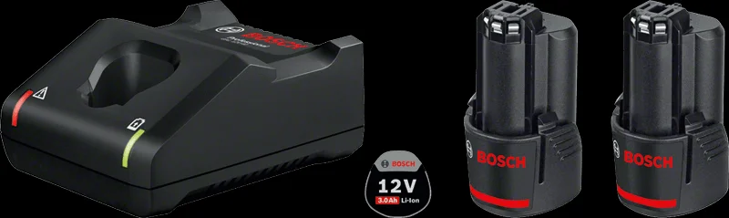 Bosch 2x 3.0Ah, bateria recarregável GAL 12V-40