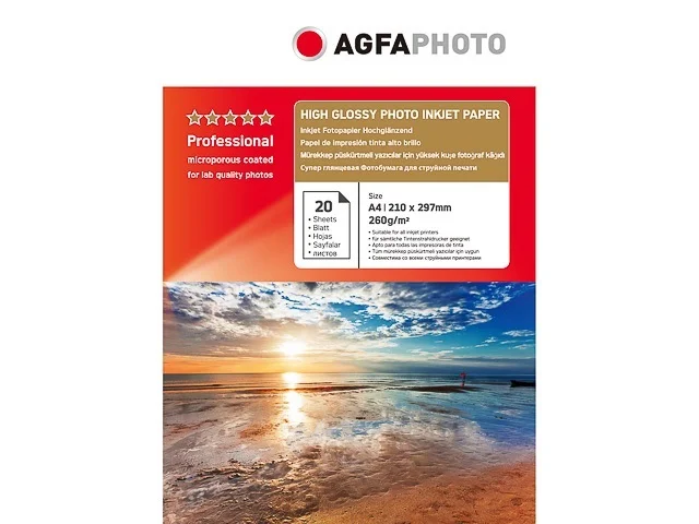 Agfaphoto Professional Photo Paper High Gloss 260 G a 4 20 Bl
