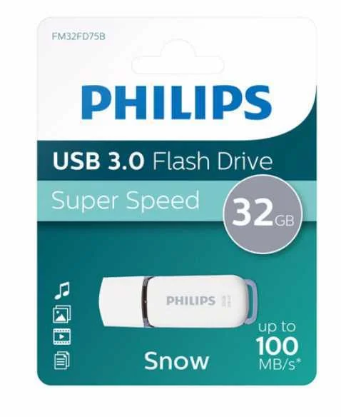 Philips Usb 3.0 32gb Edición Nieve Cinza