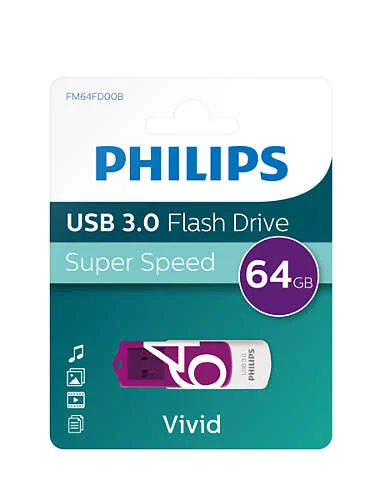 Philips Usb 3.0 64 Gb Vivid Edition Pu.