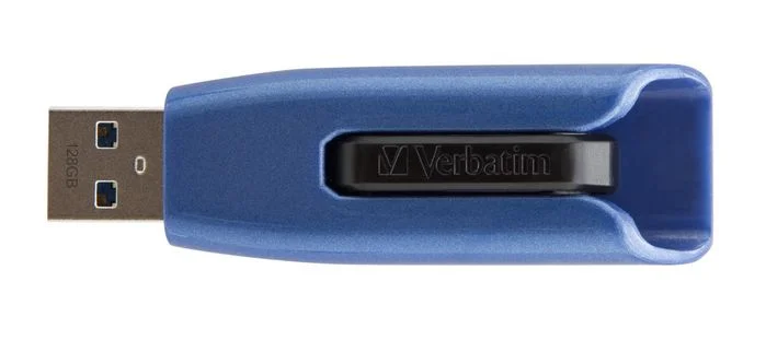 Verbatim Usb-Stick Store 'n' Go V3 Max - Usb 3.2 Gen 1 (3.1 Gen 1) - 128 Gb - Blue