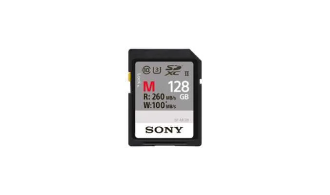 Sony SDXC M série 128 GB UHS-II Classe 10.