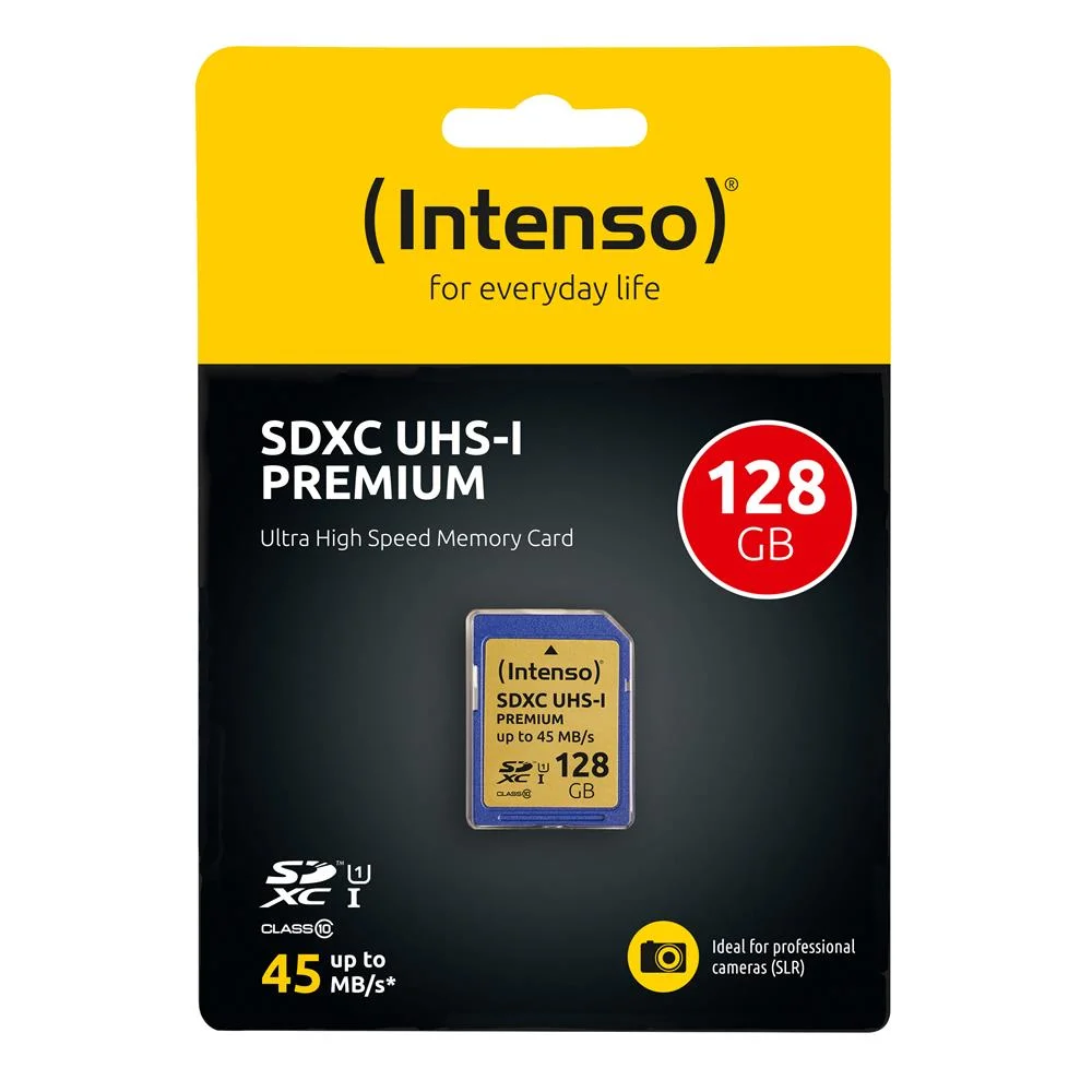 Intenso Premium - Flash Memory Card - 128 Gb - Sdxc Uhs-I