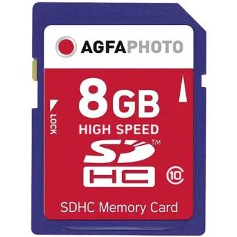 Agfaphoto Sdhc Cartão 8gb High Speed Class 10 Uhs I U1 V10