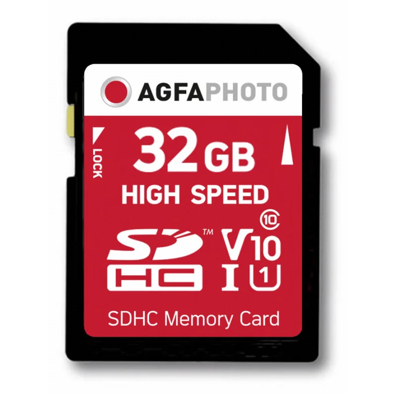 AgfaPhoto SDHC Cartão 32GB High Speed Class 10 UH.