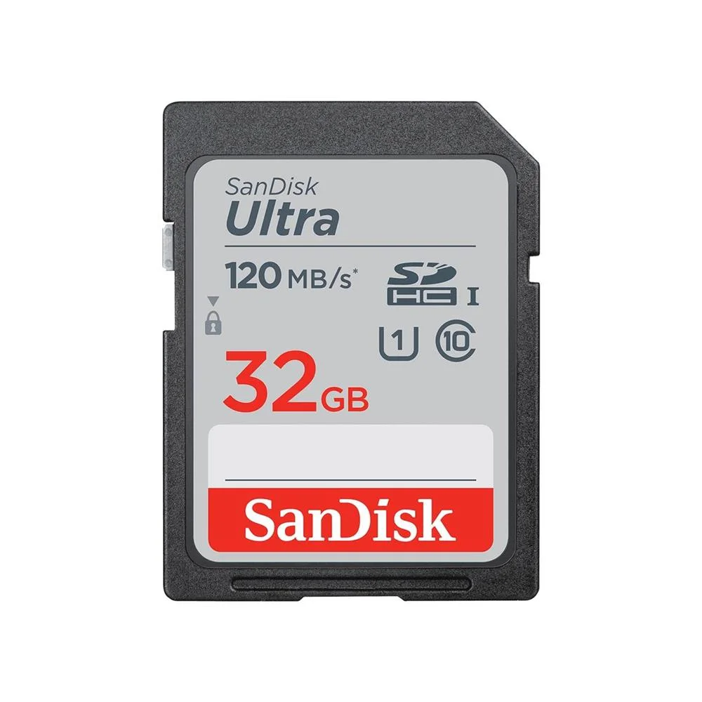 Cartão de Memória Sd Sandisk Ultra Sdhc Uhs-I/Sdxc Uhs-I 120mb/S 32gb