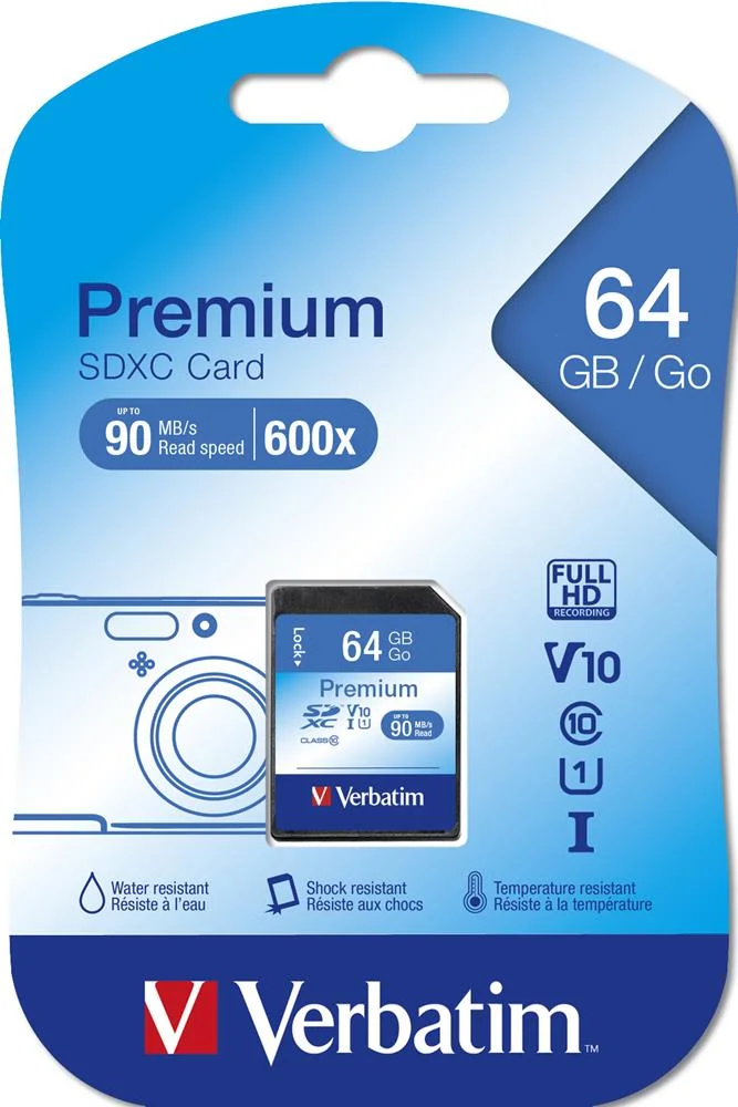 Verbatim Sd 64gb Sdxd Premium Class 10/Uhs-1