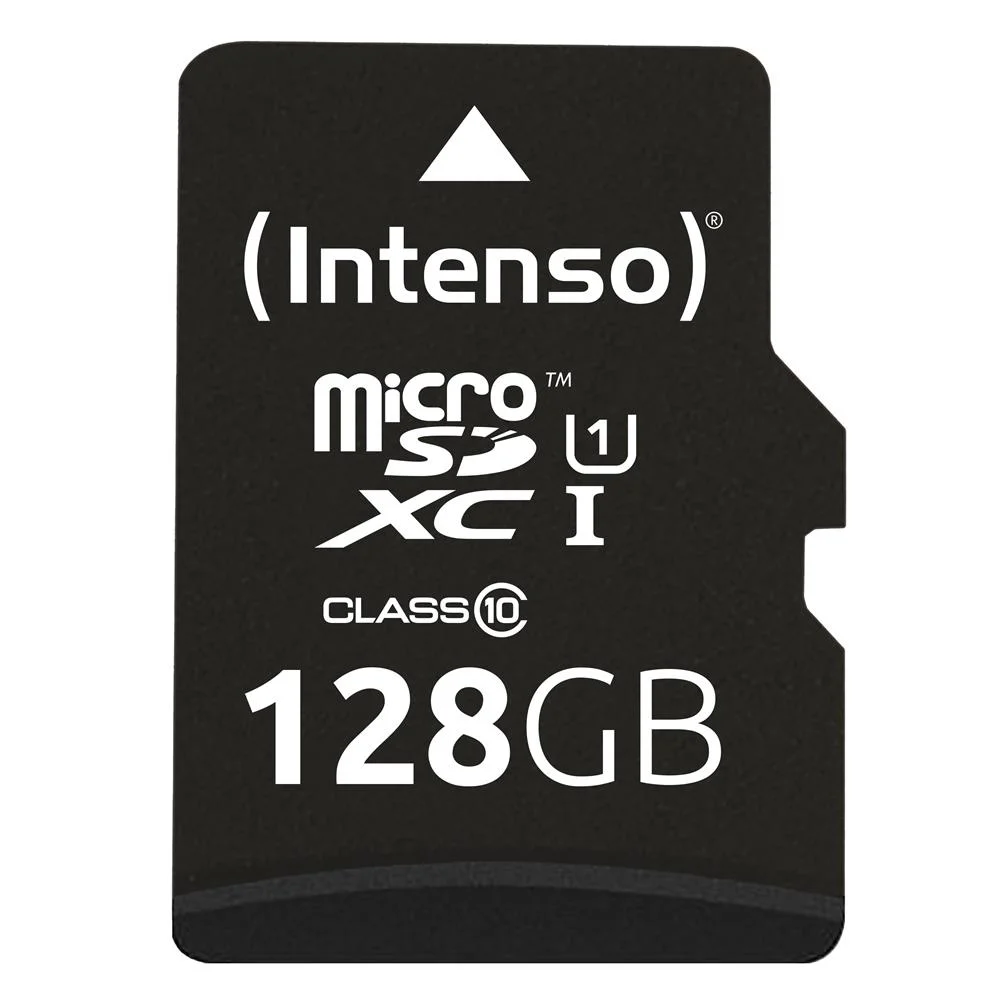 Cartão de Memória Micro Sd com Adaptador Intenso 34234 Uhs-I Xc Premium Preto 128 Gb 
