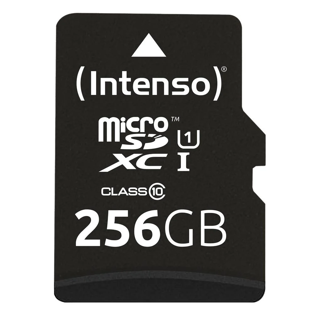 Cartão de Memória Micro Sd com Adaptador Intenso 3423492 256 Gb Preto 