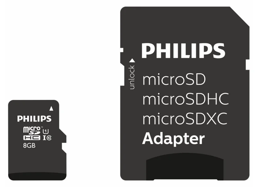 Philips Microsdhc Card       8gb Class 10 Uhs-I U1 Incl. Adapter