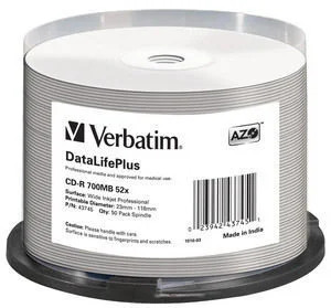 1x50 Letrero Cd-R 80 / 700mb 52x Impresión Largo B