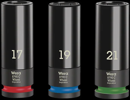 WERA Wheel Impaktor C conjunto 1 conjunto de soque