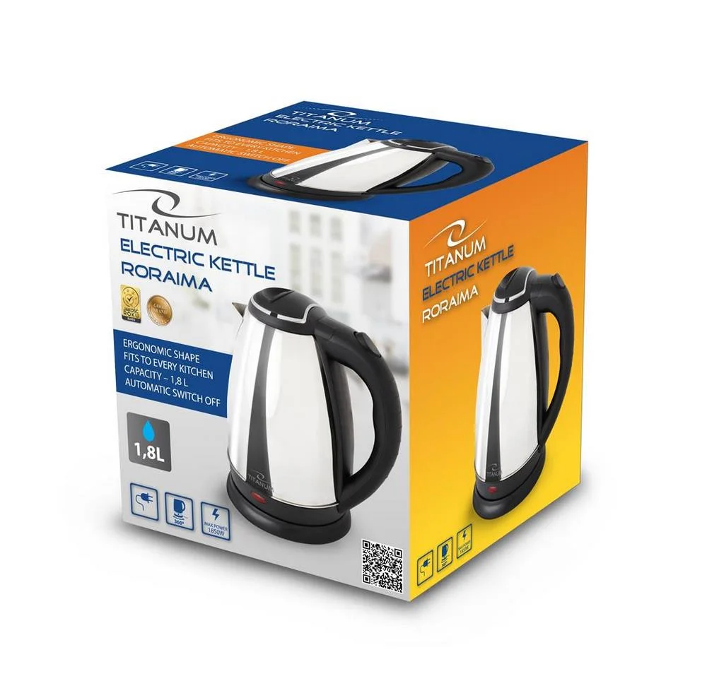 Titanum Tkk001s Electric Kettle 1.8l 1800w Inox S.