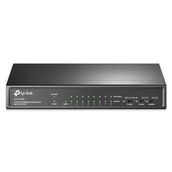 Switch Tp-Link Tl-Sf1009p 9 Portas 10/100mbps Unma
