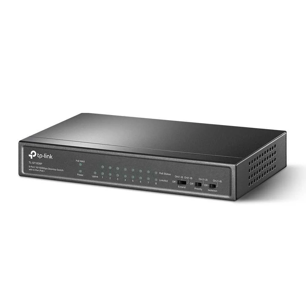 Switch Tp-Link Tl-Sf1009p 9 Portas 10/100mbps Unma