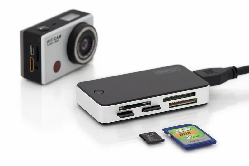 Leitor Cartões All-In-One Reader Usb 3.0 Preto - Digitus