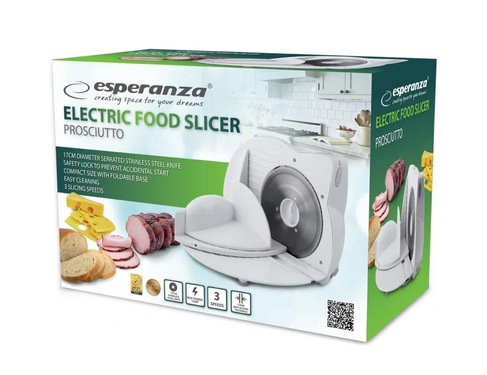 Esperanza Electric Food Slicer Prosciutto 150w
