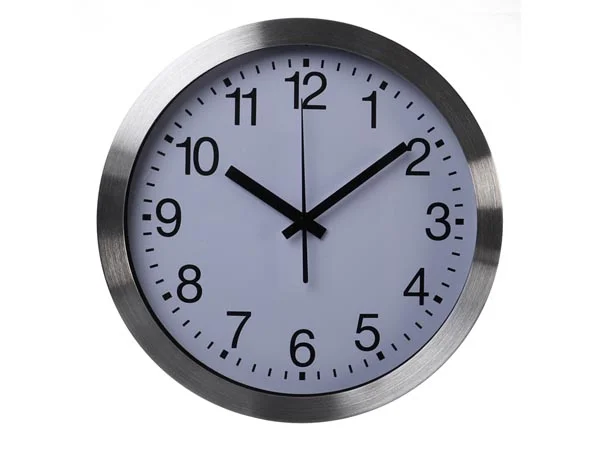Reloj de Pared de Aluminio -  30 Cm