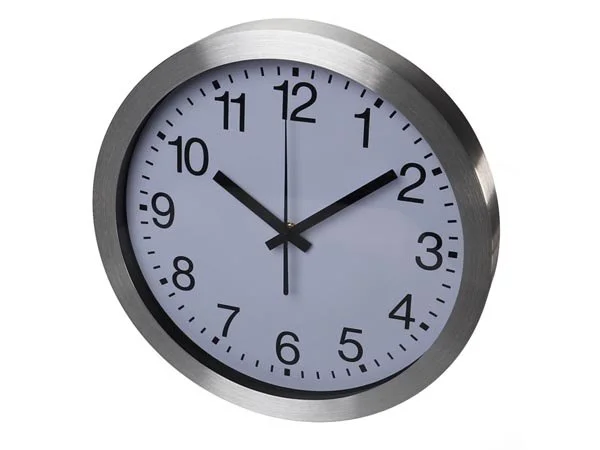 Reloj de Pared de Aluminio -  30 Cm
