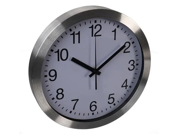Reloj de Pared de Aluminio -  30 Cm