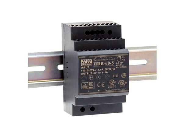 Fonte de Alimentação Industrial 12 V 4.5 a para Calha Din com Saída Única de 60 W