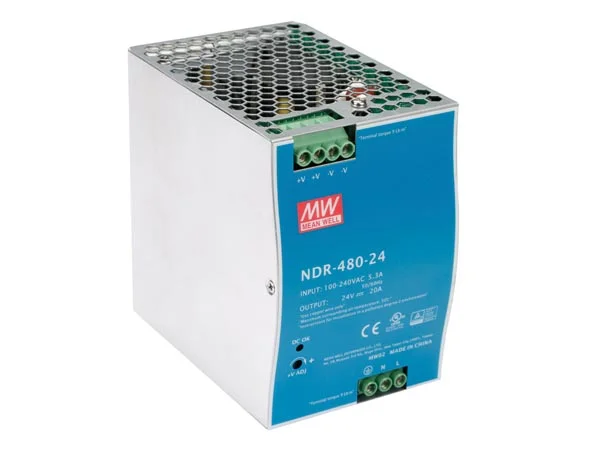 Fonte de Alimentação de 1 Saída - 480 W - Montagem em Calha Din - 24 V 20 a