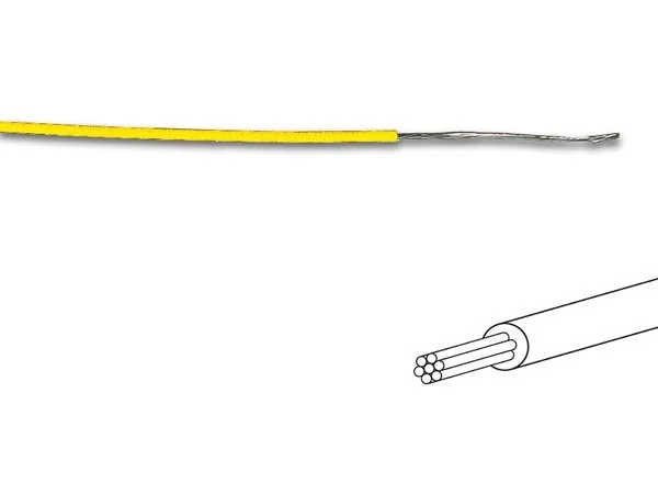 Fio de Ligação  1.4 Mm 0.2 Mm² Multifilar Amarelo