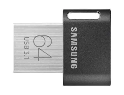 Memória Usb 3.1 Samsung Muf-64ab Preto Prateado 64 Gb 