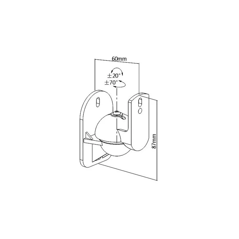 Soporte de Pared para Altavoz (1 Par)