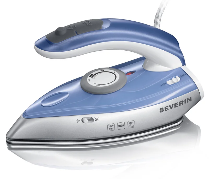 Ferro de Viagem Severin 1000 W - Base: Inox