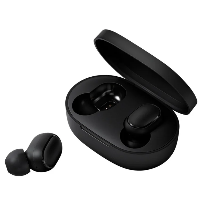 Earpods Bluetooth Xiaomi Airdots Basic 2  Preto com Estojo