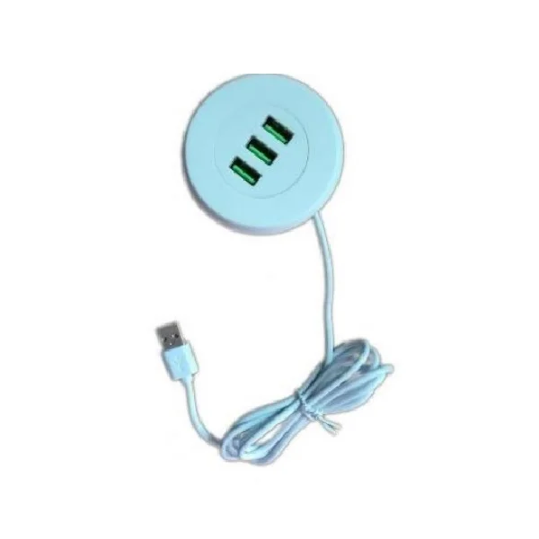 Hub 3 Salidas Blanco para Empotrar