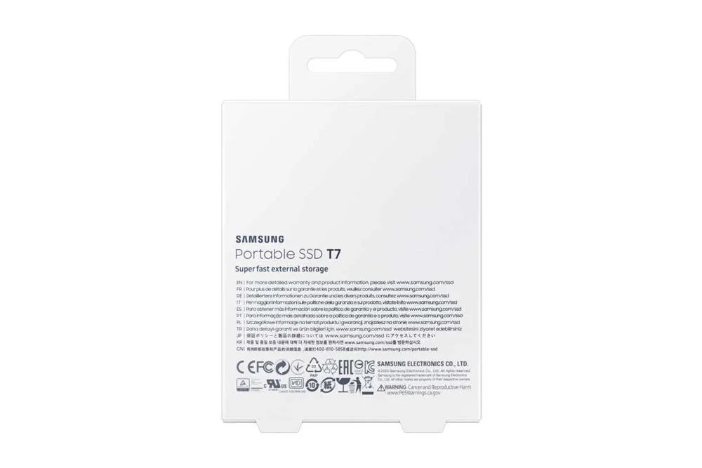 Samsung Portable SSD T7 2000 Gb Blue