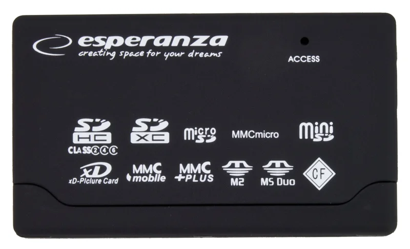 Leitor de Cartões de Memória Esperanza Preto