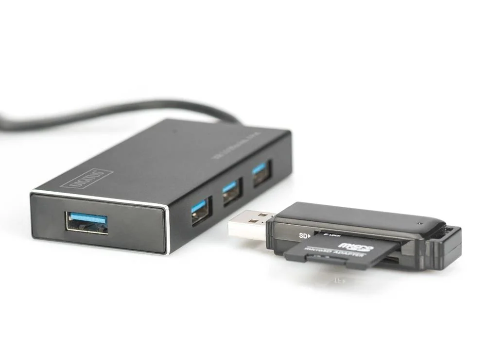 DIGITUS USB 3.0 Office Hub 4 portas 5V / 2A alimen