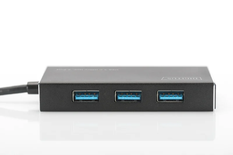 DIGITUS USB 3.0 Office Hub 4 portas 5V / 2A alimen