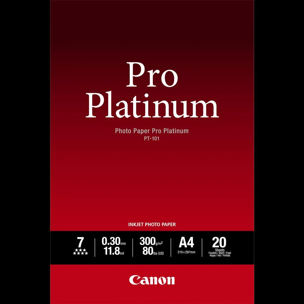 Canon PT-101 A 2, 20 folhas Photo Paper Pro Plati.