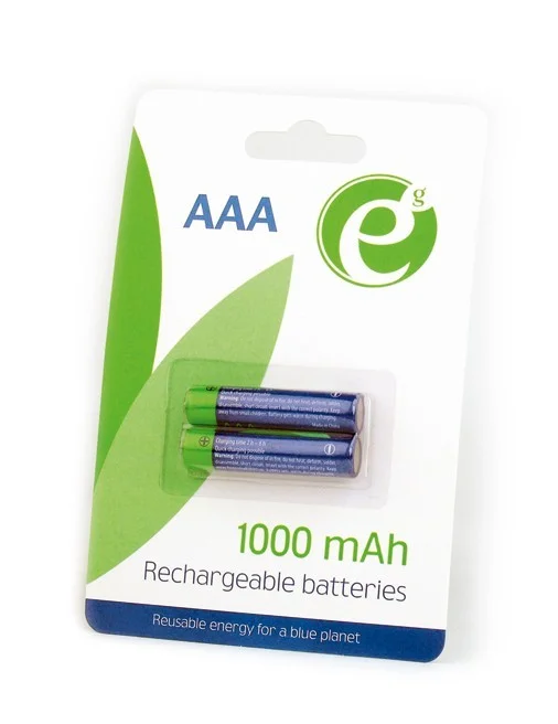 Pilas AAA Gembird Ni-Mh Recargable 1000mah 2pcs B.