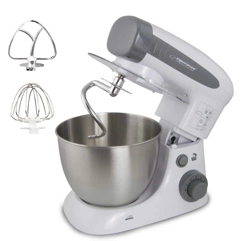 Robot de Cozinha Esperanza Ekm024 Branco Cinzento 800 W 4 L 